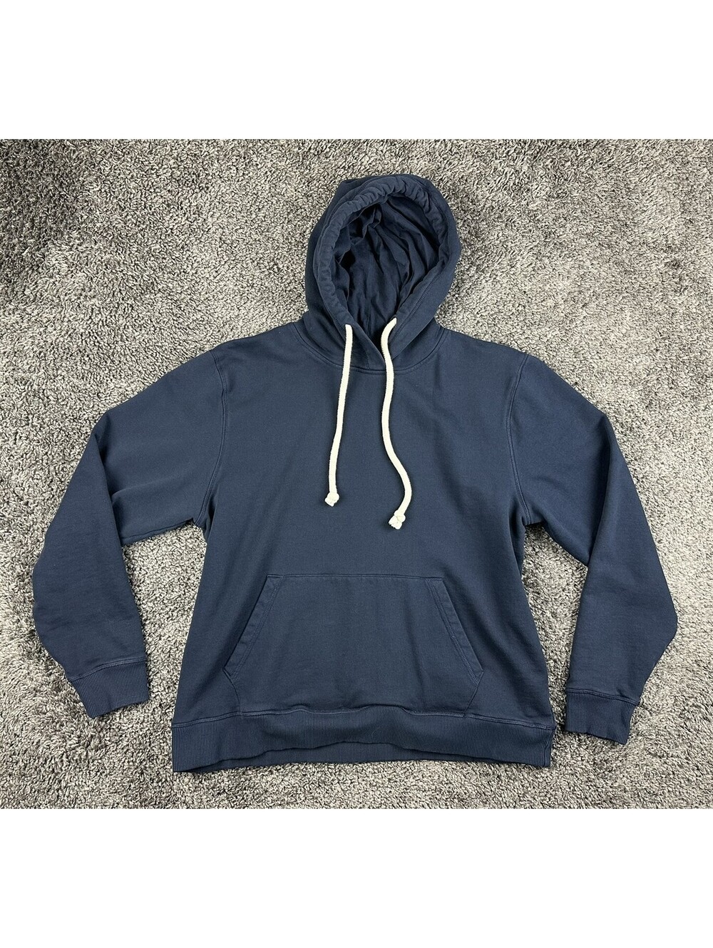 PACT Mens L Navy 100% Organic Cotton Hooded Sweatshirt